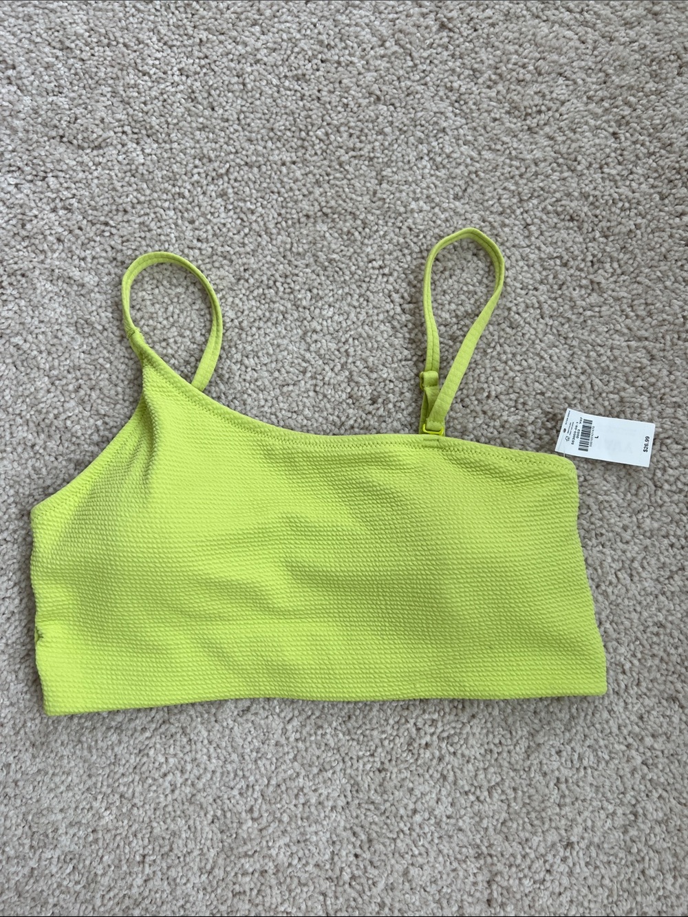 Old Navy one shoulder bikini top, size L